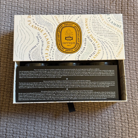 Diptyque Candle Trio with Vibrant Patterns - Picture 3 of 3